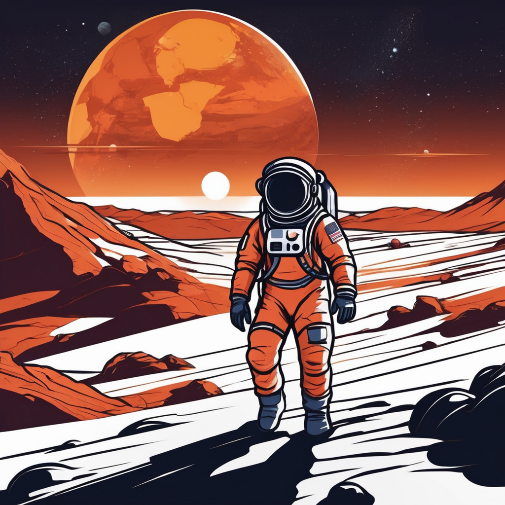 Astronaut on mars